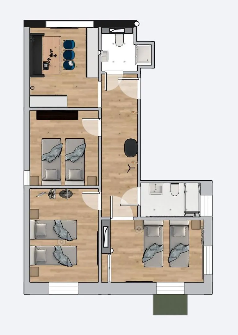 Flatista Homes - Luise Mnichov Apartmán
